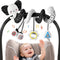 URMYWO Spiral Car Seat Toys for Babies 0-6 Months, Black and White