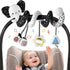 URMYWO Spiral Car Seat Toys for Babies 0-6 Months, Black and White