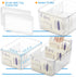 Ugotfeels (2 Pack) Breastmilk Storage Container with Freezer Flattener Kit, Large Capacity Organizer Bins