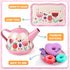 Minnot Set Sets 3 4 5 6 Tea Party for Little Girls, Flower Tea Toys for Toddlers Girls Age Year Old, Toddler Kids