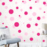 Wall Decor Dots, Polka Dot Wall Decals for Girls Room, Bedroom Kids Art Stickers (Lt & DK Pink)