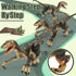 Mini Tudou Remote Control Dinosaur Toys, 2.4Ghz Velociraptor Robot with LED Light Up & Realistic Sounds for Boys Kids