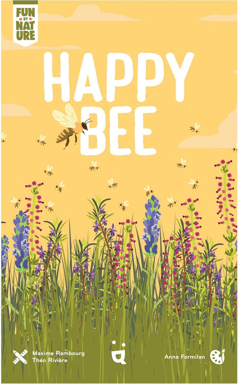 Happy Bee Card Game - Strategic Pollen Harvesting for Victory! Educational Game, Fun Family Game for Kids & Adults, Ages 8+, 3-6 Players, 15 Minute Playtime, Made by Helvetiq