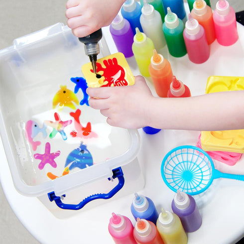 6 7 8 9 10 Magic Water Elf Toy Kit - Magic Gel Water Pets with Aquarium Bottle - Make Your Own Squishies Crafts Toys