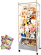 Stuffed Animal Storage, 64" Super Large Plush Toy Organizer with Wheels, Wooden