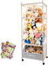 Stuffed Animal Storage, 64" Super Large Plush Toy Organizer with Wheels, Wooden