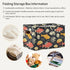 CWUPZAY 1 Pack Salmon Squid Storage Basket Canvas Fabric Collapsible Storage Bins Box Organizer Waterproof for Home