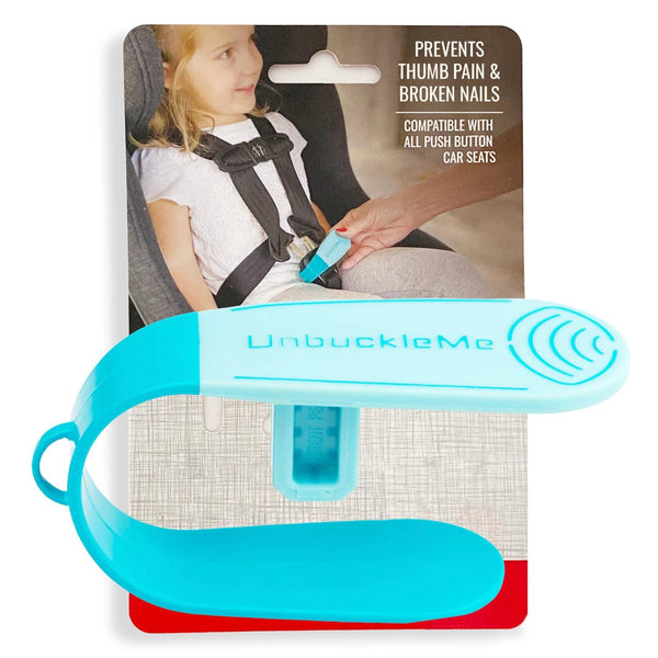UnbuckleMe Car Seat Buckle Release Tool - Easy Opener Aid for Arthritis, Long Nails, Older Kids - Button Pusher for 5