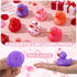 12 2 Inch 6 Jerify Pcs Valentine's Day Rubber Duckies Bulk Mini Heart Rubber Ducks for Kids Bathtub Toys Classroom