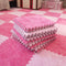 12pcs Plush Puzzle Foam Floor Mat, Soft Thicken Fluffy Interlocking Square Foam