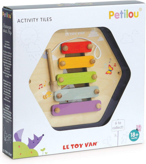 Le Toy Van Premium Wooden Xylophone Activity Tile for Kids Ages 18 Months & Up