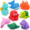 LotFancy Bath Toys for Kids Ages 1-3, Mold Free Ocean Sea Animal Bathtub Toys, 8PCS Soft Baby Bath Toys