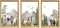YWJKWLGS Woodland Animal Nursery Wall Art Set of 3, 11x16 Inch Natural Wood