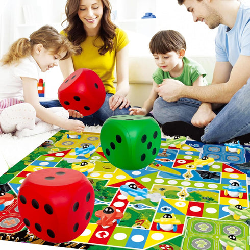 Giant 5.9 Inches Kawaii Foam Dice, Fun-Filled Educational Toy for Game Nights and Learning Sessions