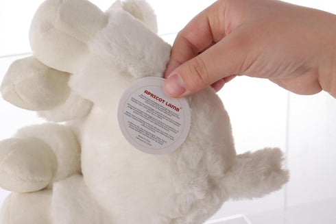 Apricot Lamb Toys Plush Cream Lamb Sheep Stuffed Animal with Fluffy Soft Ears (8 Inches, Cream Lamb)