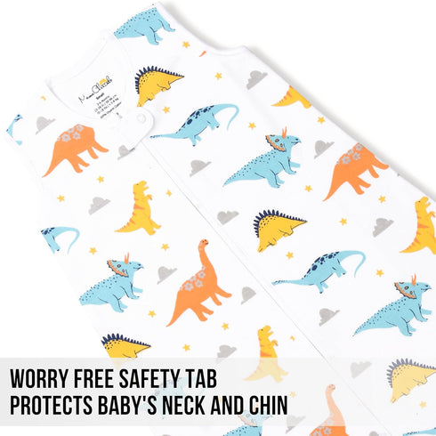 1.0 0-6 1-Pack Mama Cheetah Baby Sleep Sack TOG, Organic Cotton Baby Wearable Blanket with Two-Way Zipper, Swaddle