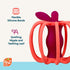 Set 3M+, RaZbaby Chompy & RaZ-Pear Teether BPA-Free Silicone Teething Toys for Babies Soothing Textures, Rattle Sound