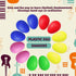 120 Pcs Plastic Egg Shakers, Easter Egg Shaker Percussion Musical Maracas, Plastic Easter Egg for Kids Toys Learning DIY