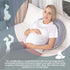 47 inch, Chilling Home Pregnancy Pillow, C Shaped Pregnancy Pillows for Sleeping Full Body Pillow Maternity Pillow