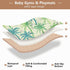 EtherSpher Summer Cozy 50'' 50''alfombra Green Palm Trees Soft Thick Baby Floor Play mat for Indoor Outdoor Breathable