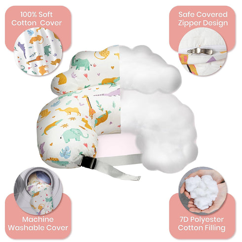 PILLANI Nursing Pillow for Breastfeeding, Breast Feeding Pillow with Security Fence for Enhanced Comfort, Baby Registry