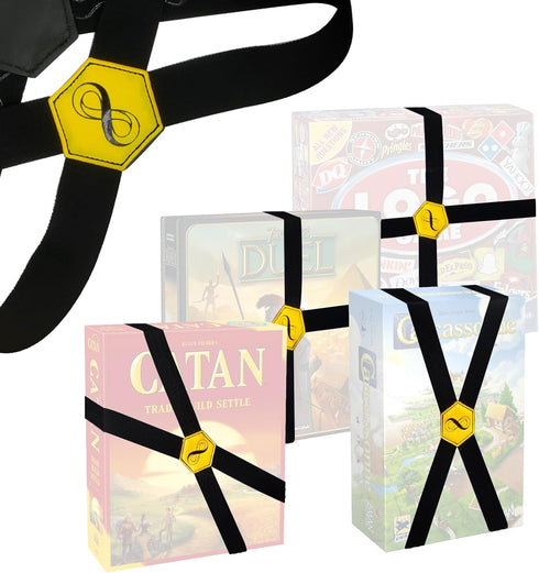 Board Game Box Elastic Bands - Keep Tabletop Games Closed and Protected During Travel & Storage (Set of 5)