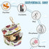 PYBUG Vegetables Round Pacifier Storage Case, Polyester & TPU Lined with Hook Buckle, Pacifier Container Box for Baby