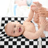 Sweet Jojo Designs Baby Changing Pad Cover Sheet (Black and White Gingham Checkered Plaid) for Boys or Girls