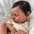 GYCV 19 Inch 3+ Lifelike Reborn Baby Dolls Black - Realistic Newborn Doll Dark Skin Weighed Soft Body African American