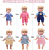 Alive Doll Clothes and Accessories - 6 Sets of Baby Doll Dresses for 10-12 Inch Girl Dolls, Great Gifts