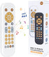 Orzbow Baby Remote Control Toy with Music and Realistic Light for 6 Months+, BPA Free, White, Infant Play