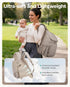 Backpack, Backpack BAGSMART Diaper Bag Large Baby Diaper Bag, Quilted Puffy Baby Bag for Mom with Quick-access