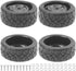 ShareGoo RC 1/10 Scale On Road Tires OD2.55 Rubber & Wheel Rims 12mm Hex Compatible with Traxxas 4 Tec 2.0 Tamiya TT01
