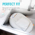 Boon Puff+ Inflatable Baby Bather - Infant Bathtub Includes Microfleece Cover, Swaddle Wings, and Storage Bag