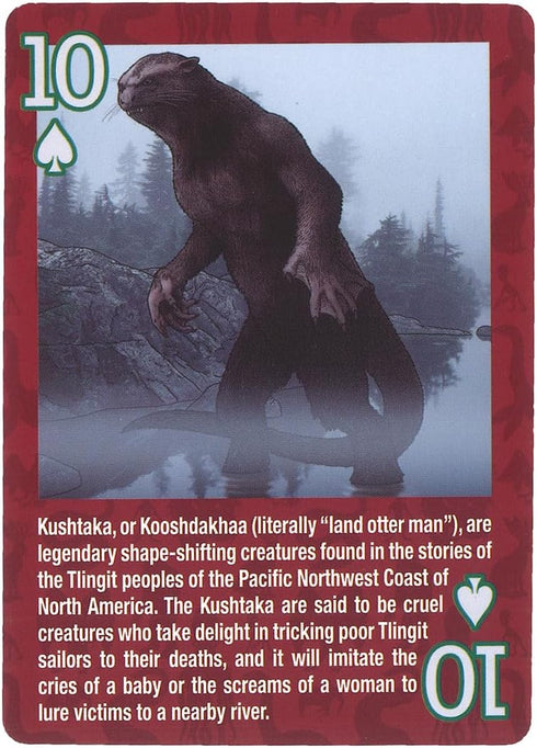Paradise Cay Publications, Inc. Standard 52 Card Deck Playing Cards (Cryptid Creatures)
