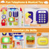 1-3 2-4Musical 12-18 1 HYES Montessori Busy Board for Toddlers Toy for Month Age, Early Educational Learning Birthday