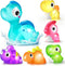 Light Up Bath Toys for Kids Ages 1-3, Dinosaurs Water-Activated Toys, Bathtub