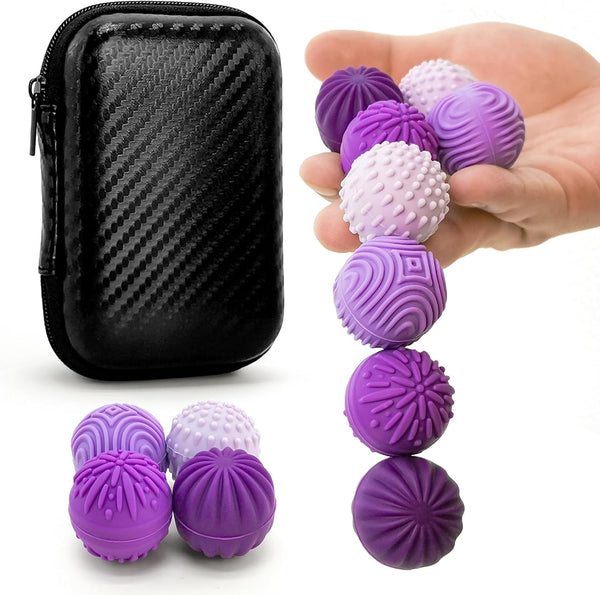iKrto Fidget Toys Magnetic Stress Balls for Adults Teens- 8pcs Silicone Stress Relief