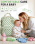fufazfo Backpack, Corduroy Diaper Bag Large Capacity Multifunction Baby Diaper Bags for Women, Insulated Bottle Pockets