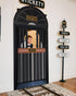 Preboun Train Party Decorations Train Ticket Station Ticket Hall Door Curtain Decor Hall Door Cover for Railroad