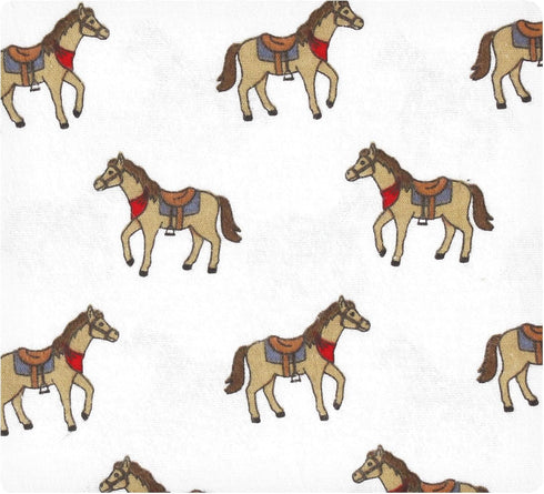 Hudson Baby Unisex Baby Cotton Flannel Receiving Blankets, Cowboy Design, One Size