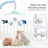 NICEMER 12 Baby Crib Mobile for Boys and Girls, Soft Plush Ocean Characters Mobiles, Blue and Grey Nursery Decor