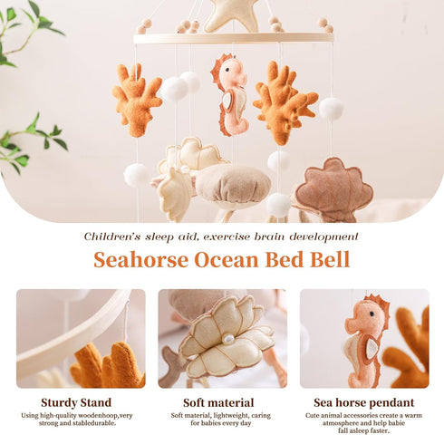 GOODMOM Baby Mobile for Crib,Jungle Mobile, Boho Nursery Decor Gender-Neutral Crib and Ceiling Mobile Hand-Crocheted