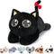 meowtastic Black Cat Weighted Stuffed Animal - 22 Inch 4.5 Pounds Plush Kitten, Cute Gifts for Kids & Adults