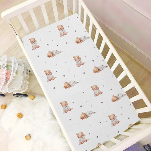 52 28 9In, g344134529p821c876s1914 vvfelixl Crib Sheets for Boys Cute Sleeping Teddy Bears Toddler Baby Girl Sheets