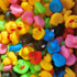 DZTIAN 12 (12) Pcs Multicolored Mini Multicolor Rubber Ducks Baby Bath Ducky Bathtub Pool Squeaky Little Duck Toys