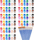 140 Pcs Mini Acrylic Paint Set for Kids, 12 Colors Washable Paint Strip with 5 Paint Tray for Kids & Adults Craft