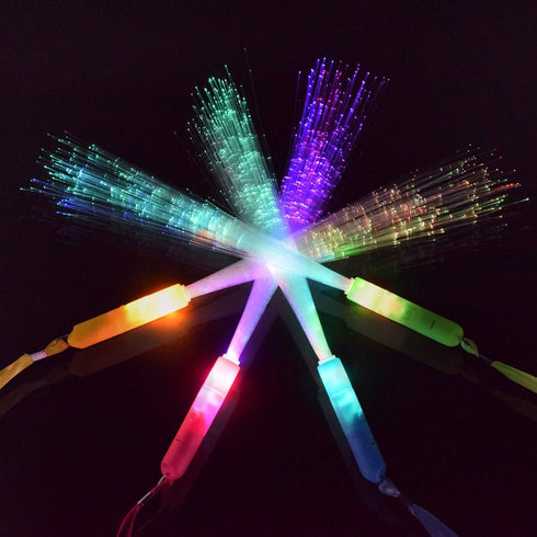 M.best 12pcs Glow Sticks Party Supplies - 3 Modes Colorful Flashing LED Light Up Glow Wands for Party Favors