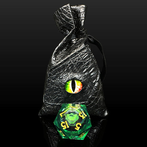 HAOMEJA D20 D&D Beholder Monster Resin Dice - DND 1 Pcs Giant 35mm Dice for Dungeons and Dragons Role Playing Games