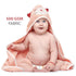 MINIBOO Hooded Baby Towels for Newborn & Toddler - Super Soft Baby Bath Towels with Hood, Highly Absorbent Viscose Made